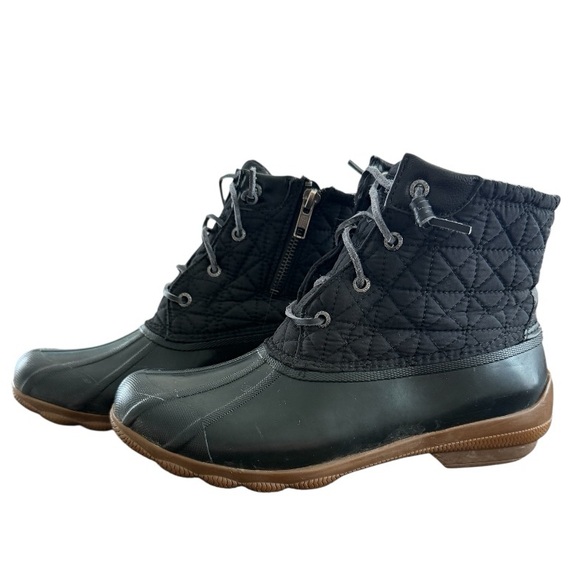 Sperry Shoes - Sperry Syren Gulf Wool Quilt Duck Boots  Black
